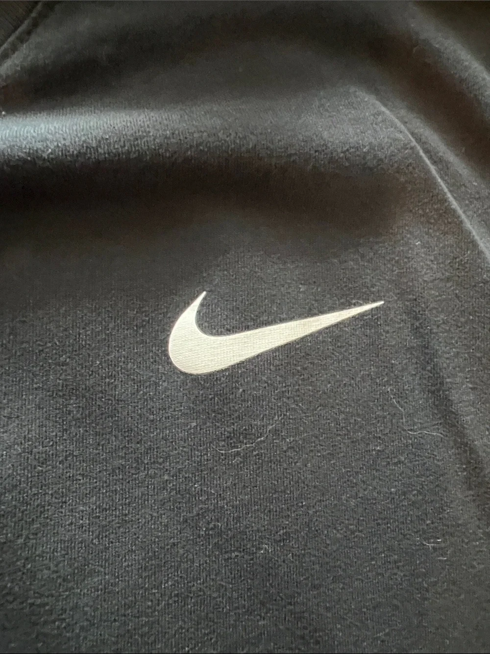 Nike Black Short Sleeve Crew T-Shirt with White Swoosh